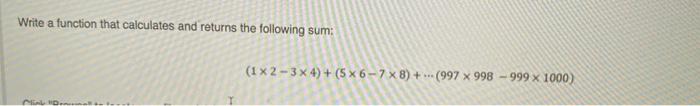 Solved Write a function that calculates and returns the | Chegg.com