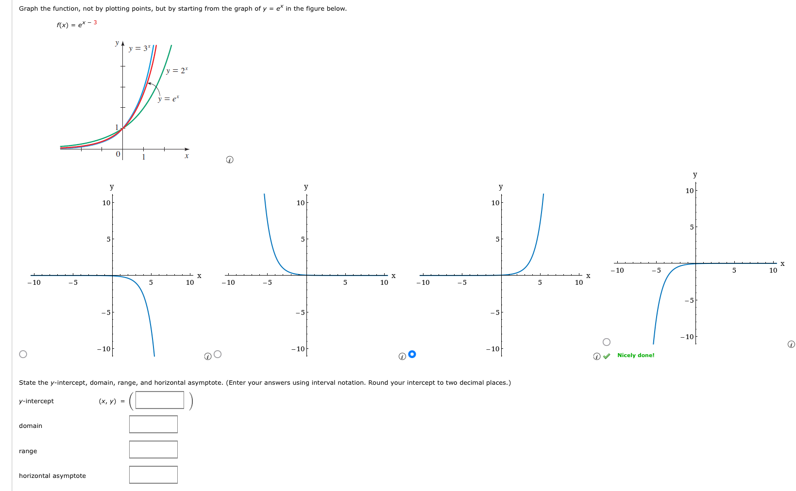 Solved Graph the function, not by plotting points, but by | Chegg.com