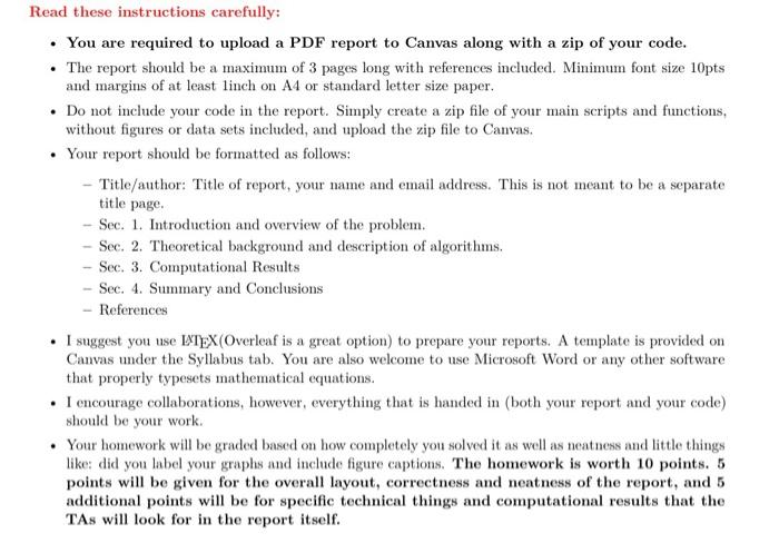 Read these instructions carefully: - You are required | Chegg.com