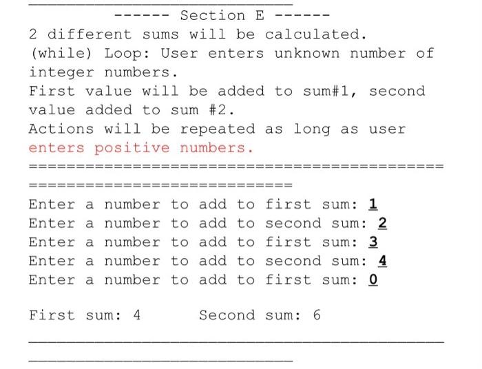 Solved Your Program Will Run All 3 Types Of Java's Loops, As | Chegg.com