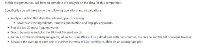 Solved In this assignment you will have to complete the | Chegg.com