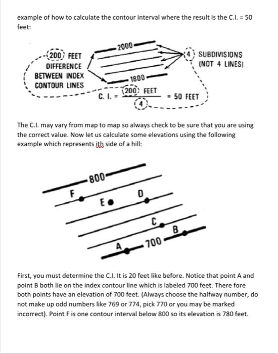 Solved READING TOPOGRAPHIC MAPS Topographic maps are maps | Chegg.com