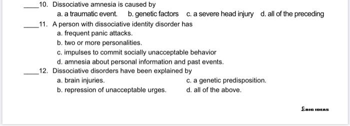 Amnesia dissociative A Case