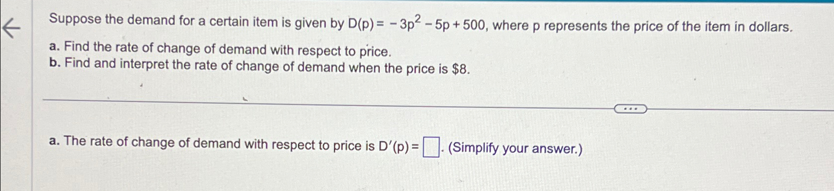 Solved Suppose the demand for a certain item is given by | Chegg.com