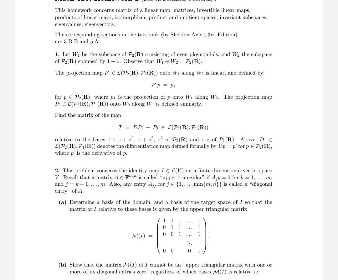 this-homework-concerns-matrix-of-a-linear-map-chegg