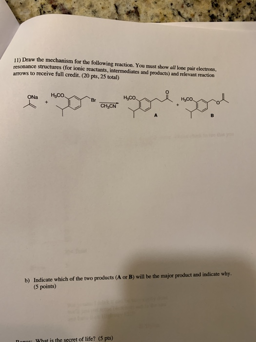 Solved 11) Draw the mechanism for the following reaction. | Chegg.com