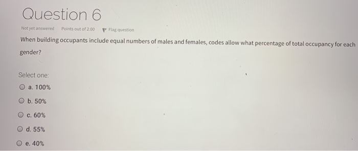 Solved Question 6 Not yet answered Points out of 2.00 P Flag | Chegg.com