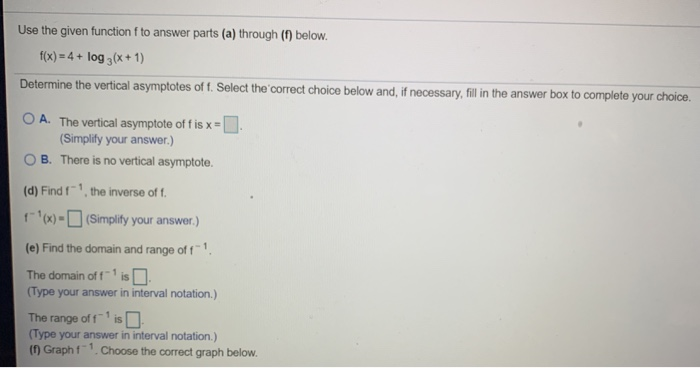 Solved Use the given function to answer parts (a) through | Chegg.com