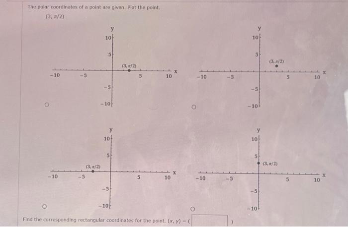 Solved The polar coordinates of a point are given. Plot the | Chegg.com