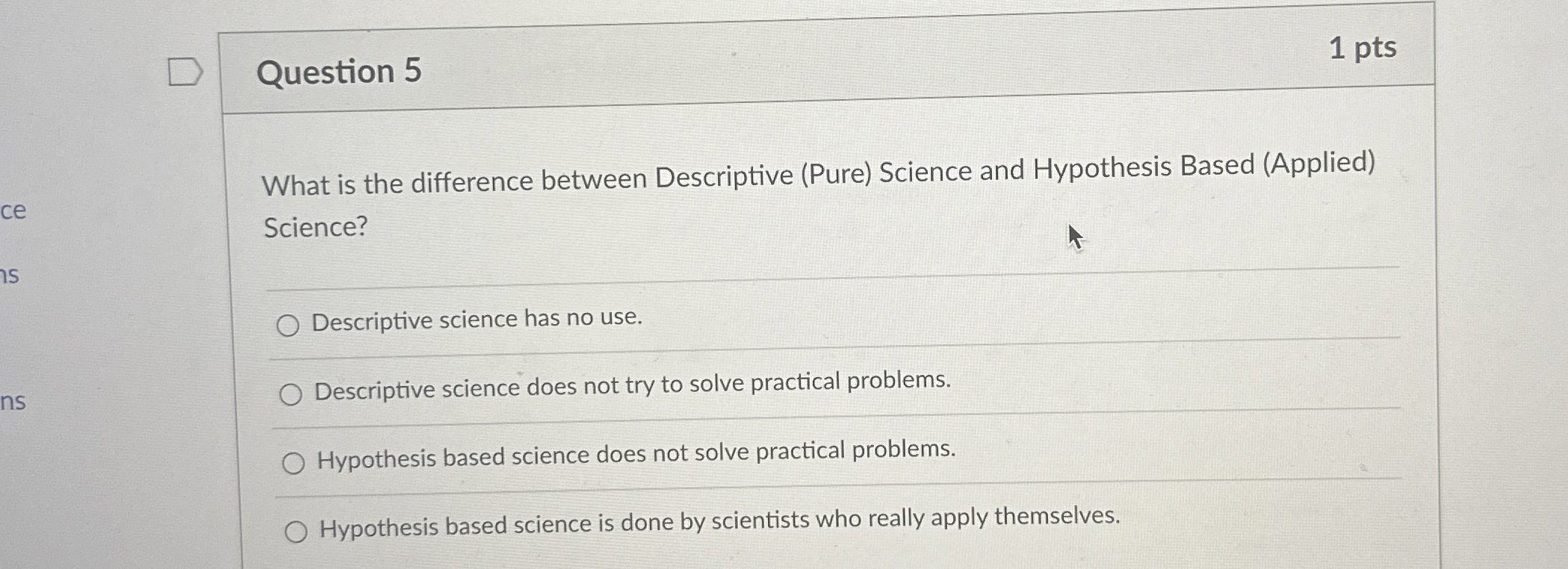 Solved Question 51 ﻿ptsWhat is the difference between | Chegg.com