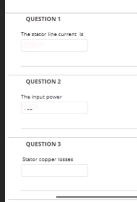 Solved A 480 V,60 Hz,6 pole star connected induction motor. | Chegg.com