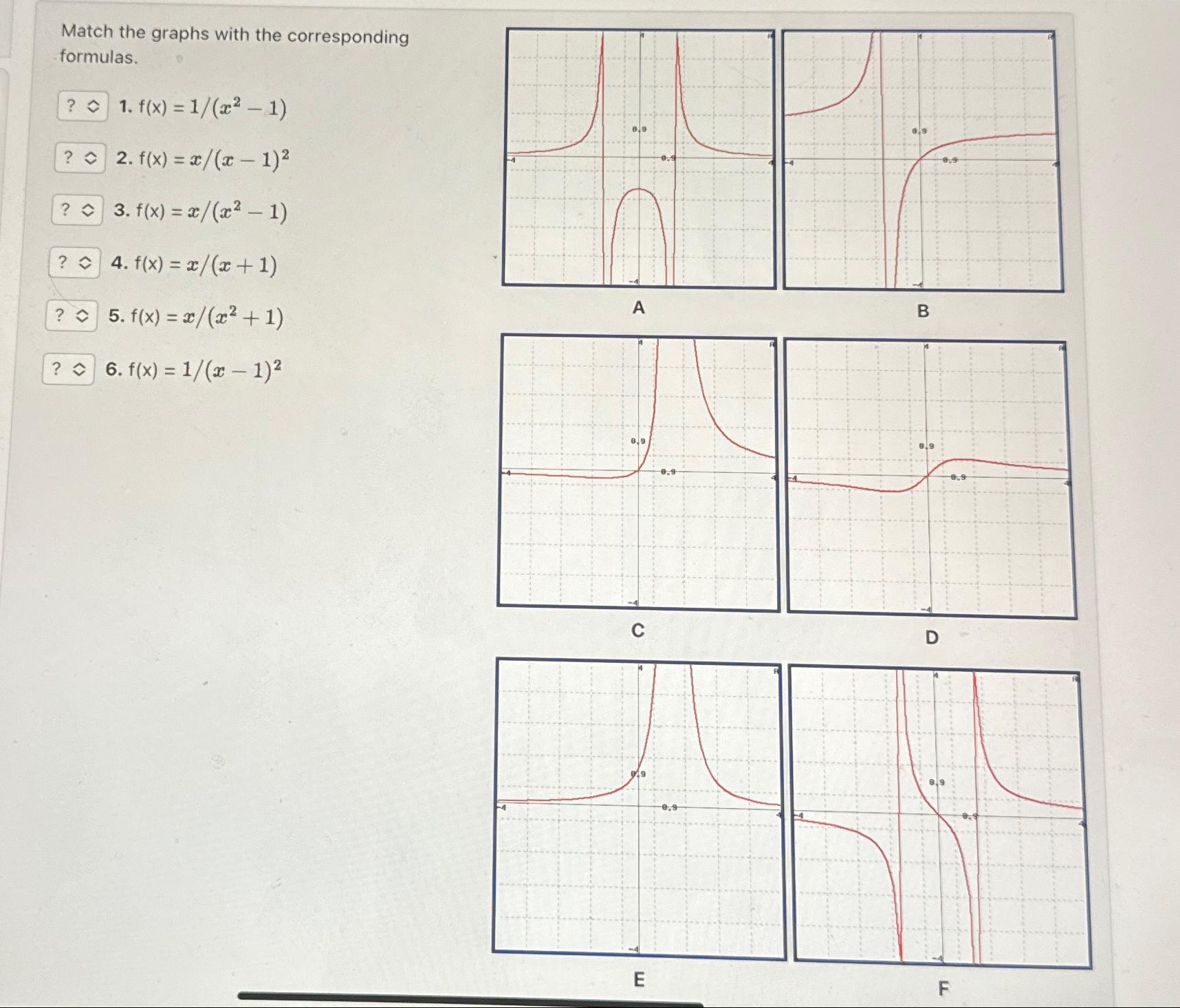 Solved Match the graphs with the corresponding | Chegg.com