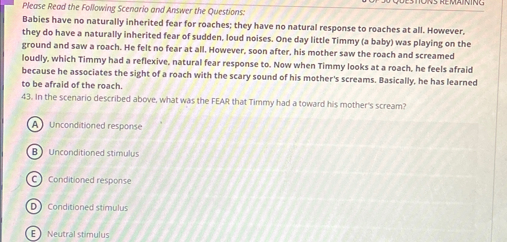 Solved Please Read the Following Scenario and Answer the | Chegg.com