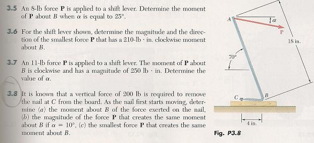 Solved An 8 Lb Force P Is Applied To A Shift Lever Chegg Com<script async src=