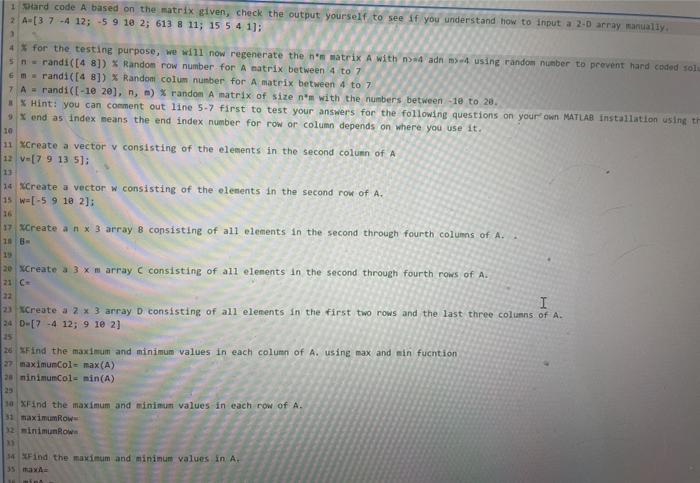 Solved Write a MATLAB program that will Type the following | Chegg.com