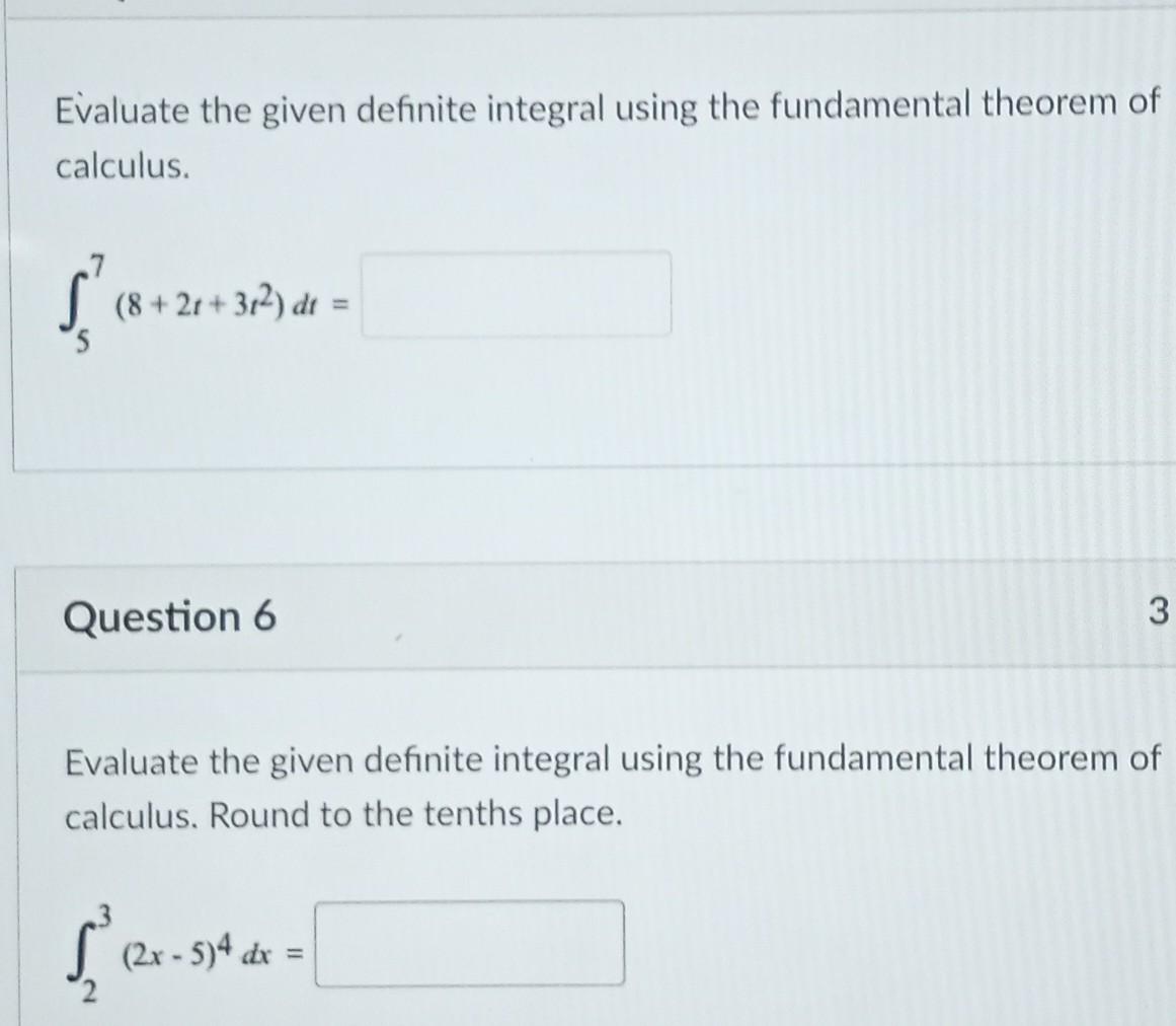 Solved Evaluate the given definite integral using the | Chegg.com