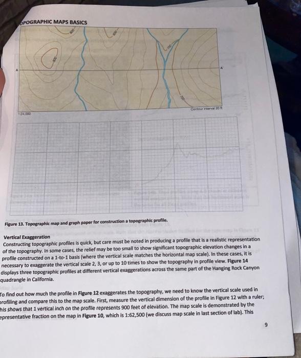 Solved OPOGRAPHIC MAPS BASICS Activity 14: Making a | Chegg.com