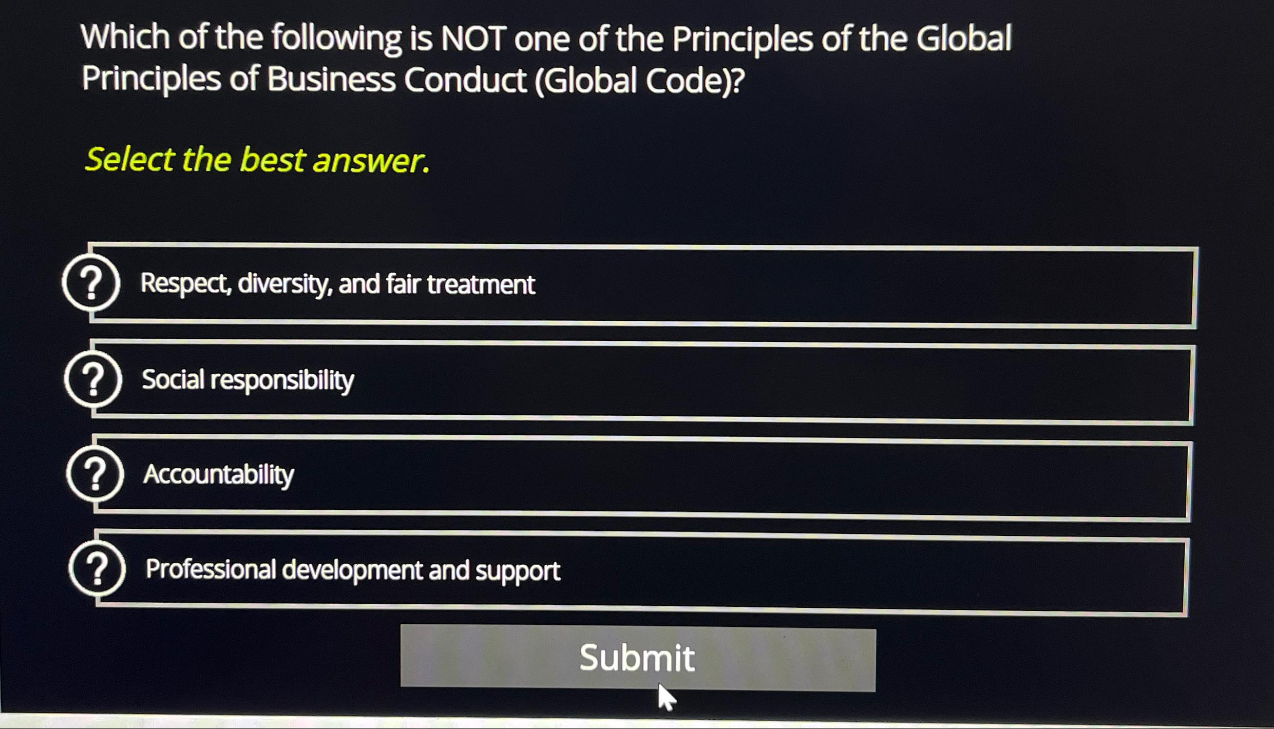 Solved Which of the following is NOT one of the Principles | Chegg.com