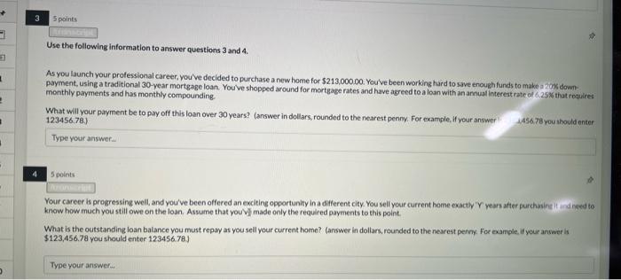 Use the following information to answer questions 3 | Chegg.com