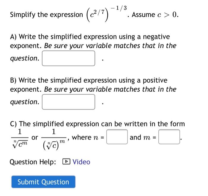 Solved Simplify the radical expression 6 + V-48 6 Write your | Chegg.com