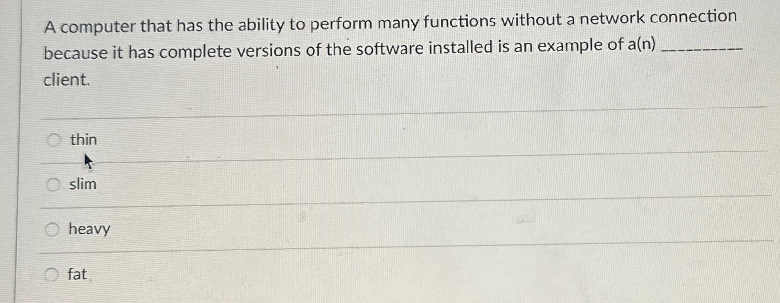 Solved A computer that has the ability to perform many | Chegg.com
