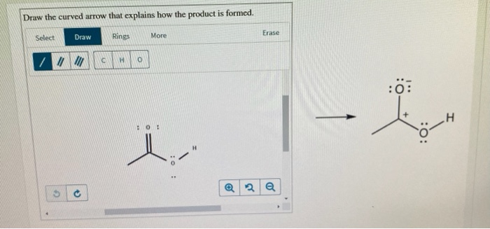 Solved Draw the curved arrow that explains how the product | Chegg.com