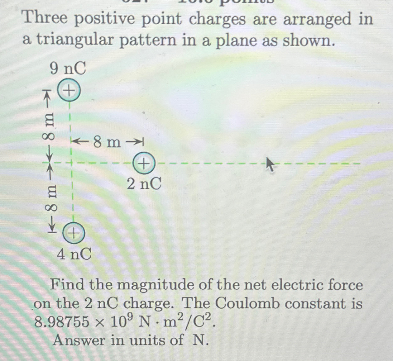 Solved Three positive point charges are arranged in a | Chegg.com