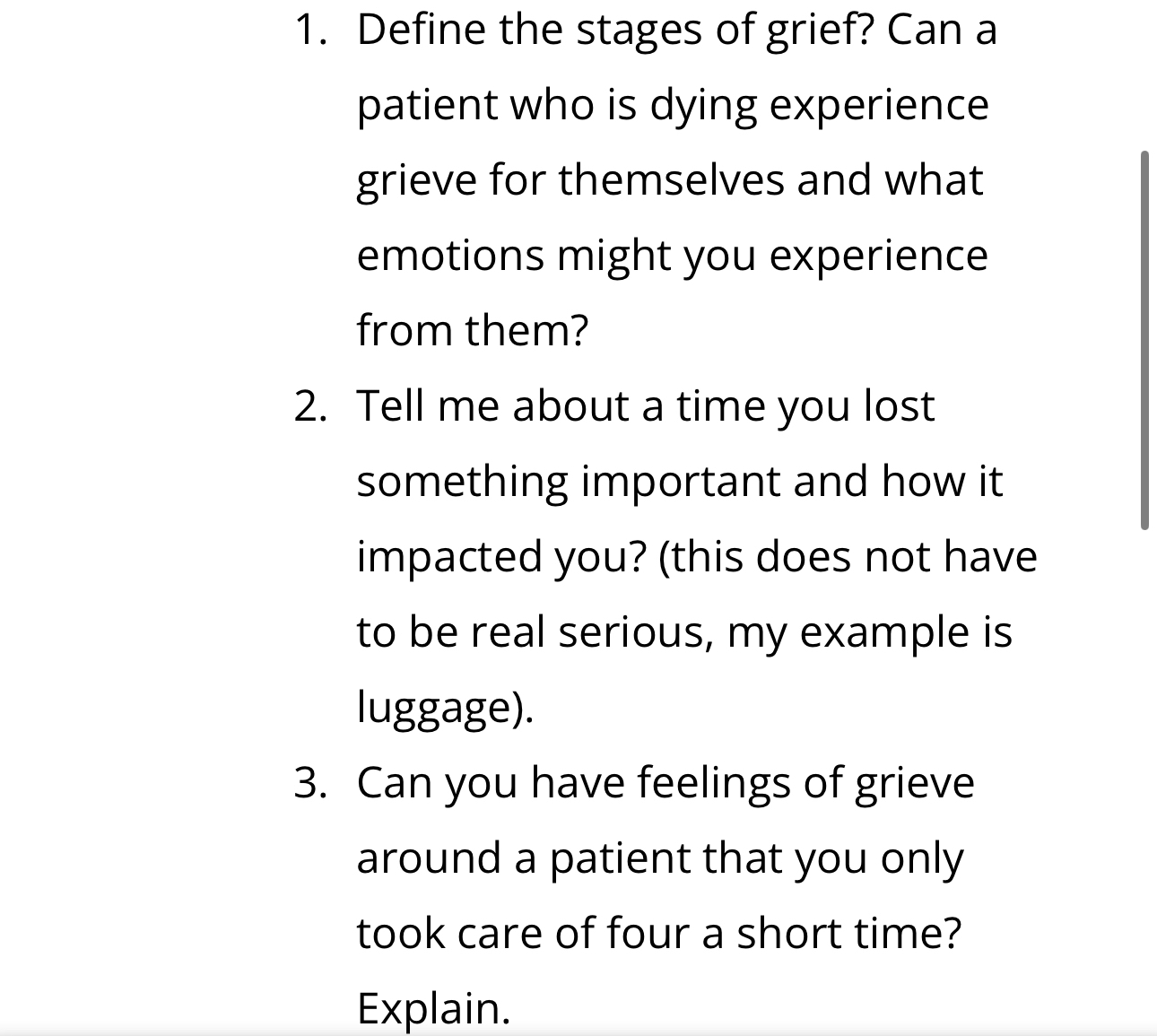 Solved Define the stages of grief? Can a patient who is | Chegg.com