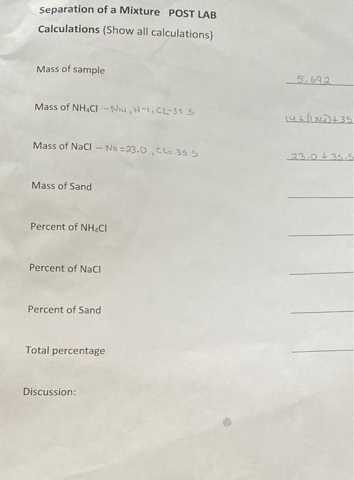 Solved Data Mass of evaporating dish 1 2.493 Mass of