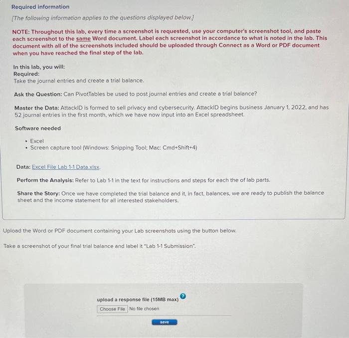 Solved Required information [The following information | Chegg.com