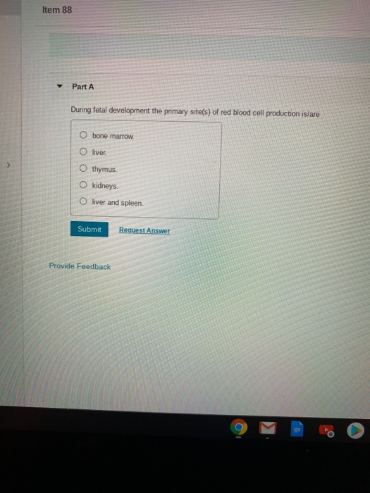 Solved Item 71 Part A The function of red blood cells is to | Chegg.com