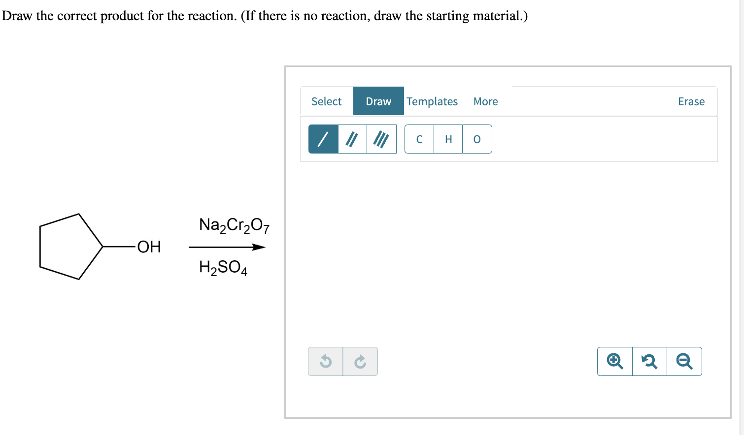 Solved Draw the correct product for the reaction (If there Chegg com