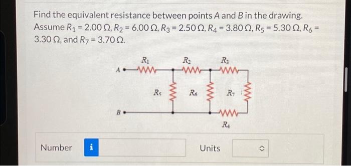 Solved Find the equivalent resistance between points A and B | Chegg.com