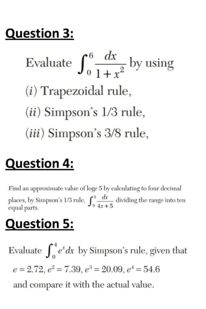 Solved Question 1: Given that X: 1.0 1.1 1.2 1.3 1.4 1.5 1.6 | Chegg.com