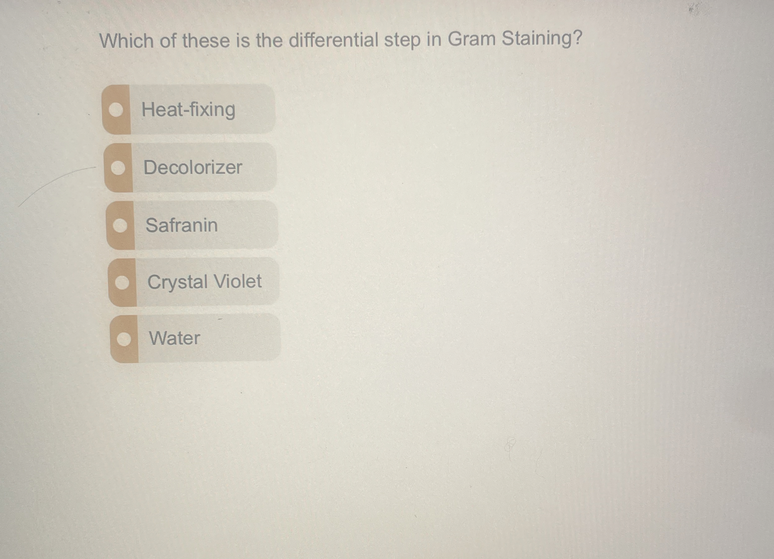 Solved Which of these is the differential step in Gram | Chegg.com