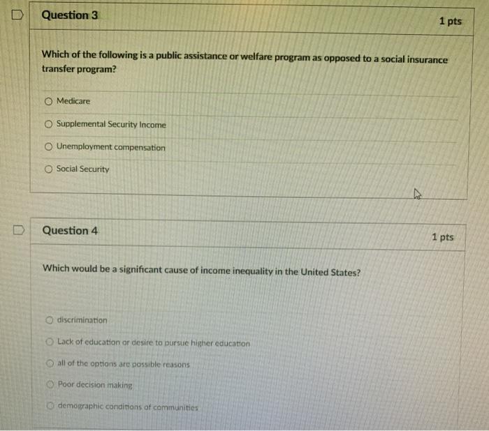 Solved D Question 3 1 pts Which of the following is a public | Chegg.com