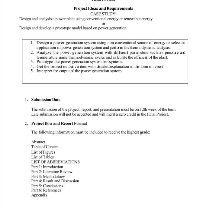 Solved Project Ideas and Requirements CASE STUDY: Design and | Chegg.com