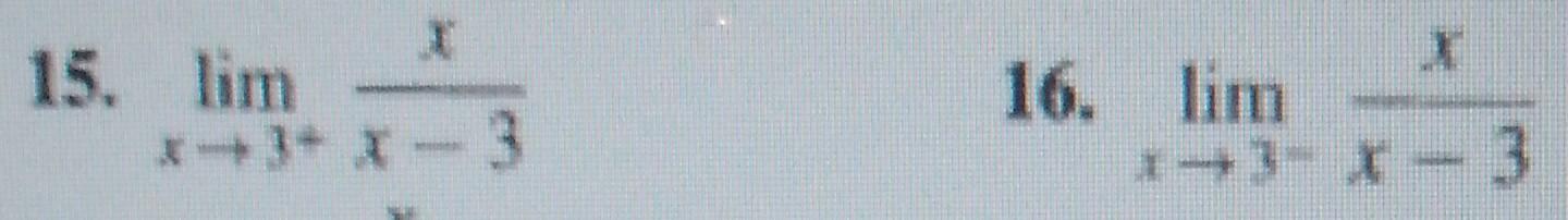 Solved Are both 15 and 16 are - infinity? or is #16 answer | Chegg.com