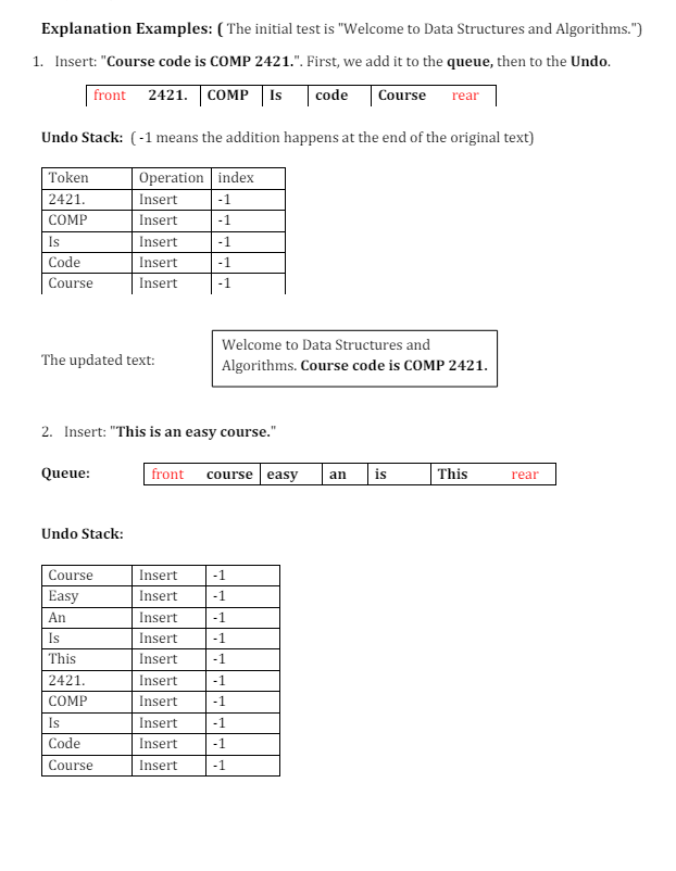 solved question 1 overview using only the stack make a... Solved In this project, you will implement an application of | Chegg.com
