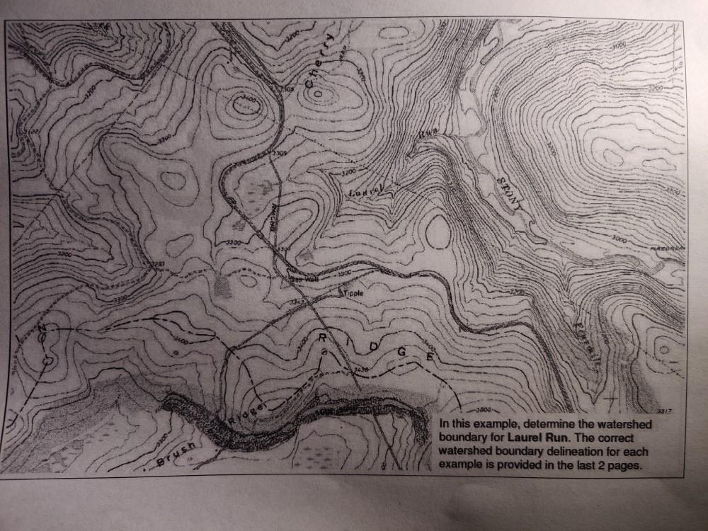 Solved delineate the watershed boundary for each basin