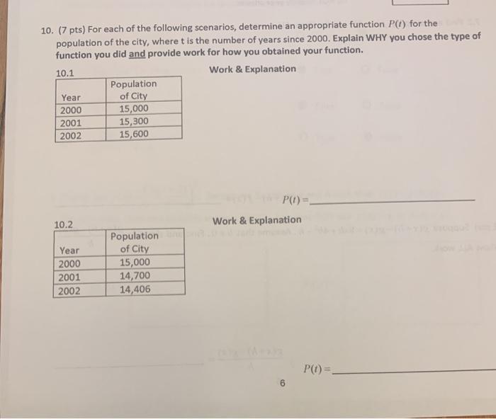 Solved 10. (7 Pts) For Each Of The Following Scenarios, | Chegg.com