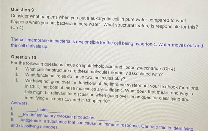 Solved Question 9 Consider what happens when you put a | Chegg.com
