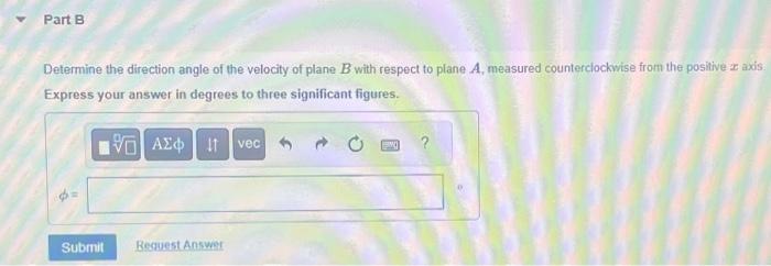 Solved Two Planes, A And B, Are Flying At The Same Altitude. | Chegg.com