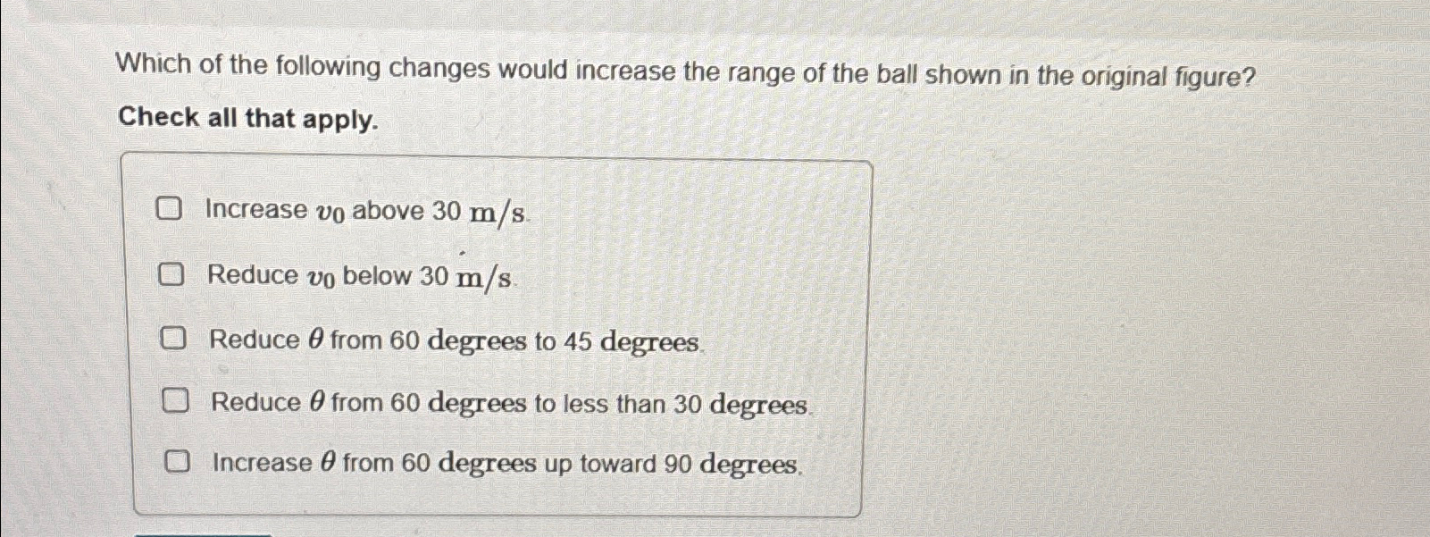 Solved Which of the following changes would increase the | Chegg.com