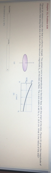 Solved Chapter 22, Problem 038 Figure (a) shows a circular | Chegg.com