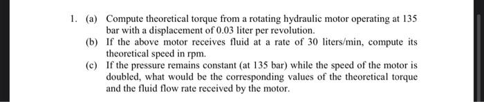 Solved 1. (a) Compute Theoretical Torque From A Rotating | Chegg.com