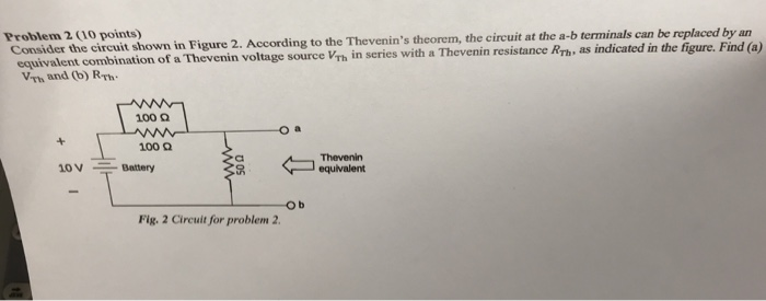 Solved Problem 2 (10 points) Consider the circuit shown in | Chegg.com