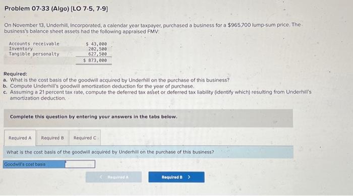 Solved Problem 07-33 (Algo) [LO 7.5, 7-9] On November 13, | Chegg.com