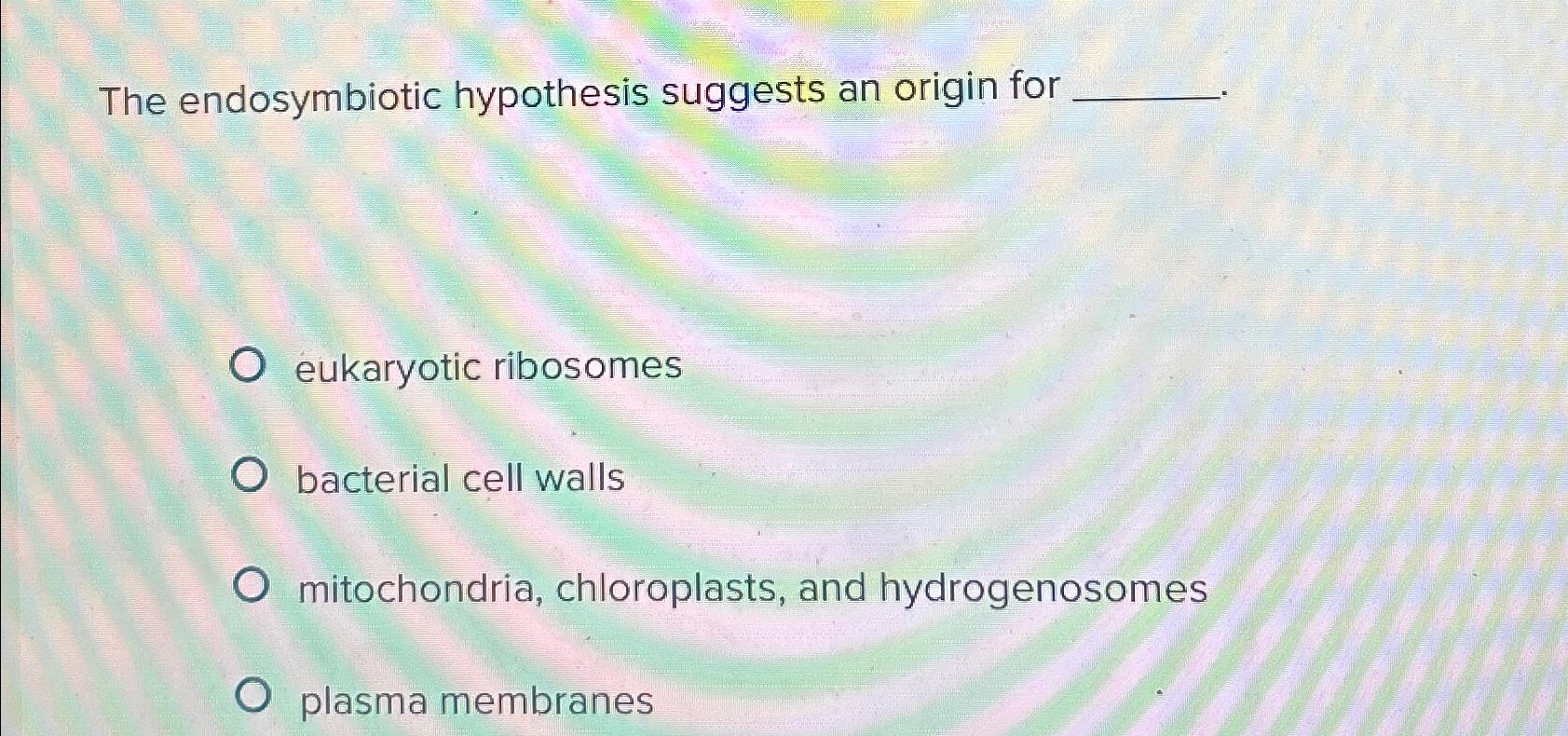 what is the endosymbiotic hypothesis of eukaryotic development