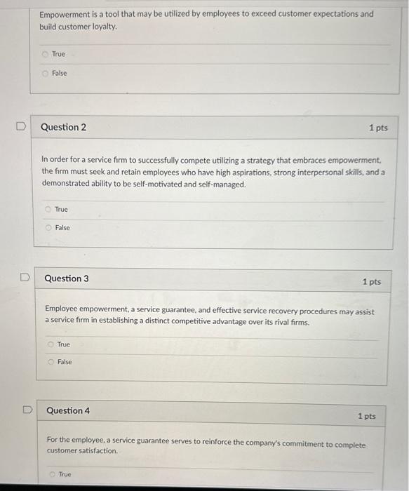 Solved Empowerment is a tool that may be utilized by | Chegg.com